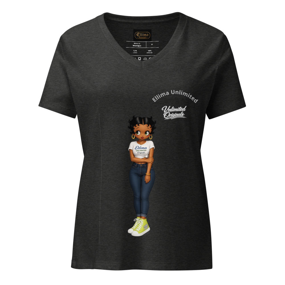 Women's Relaxed V-Neck T-Shirt | Bella Canvas 6405CVC