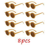 Children's sunglasses, inset style  round frame, 1-7 year old baby sunglasses, sun shading, sun protection
