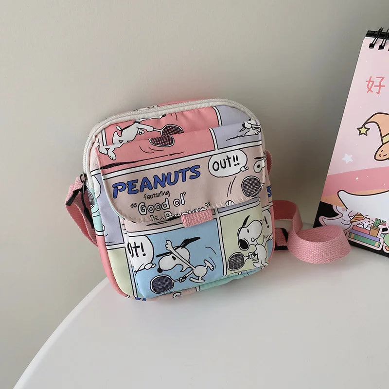 Snoopy Crossbody Bags for Ladies Kawaii Purses Phone Case Peanuts Kawaii Shoulder Bags for Women Coin Pouch Cartoon Cute Wallet