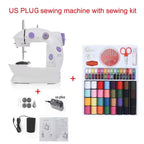 Household Electric Sewing Machine Beginner Dual Speed Portable Flat Bed Light Travel Craftsman DIY Mini Portable Foot Pedal