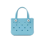 Mini Beach Bag EVA Rubber Waterproof Pool Fashion Outdoor Shoulder Storage Basket Travel Handbag Female Tote Jelly Bogg Bag