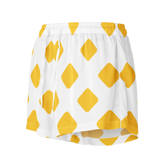 Yellow Geometric All-Over Print Women's Pajama Shorts