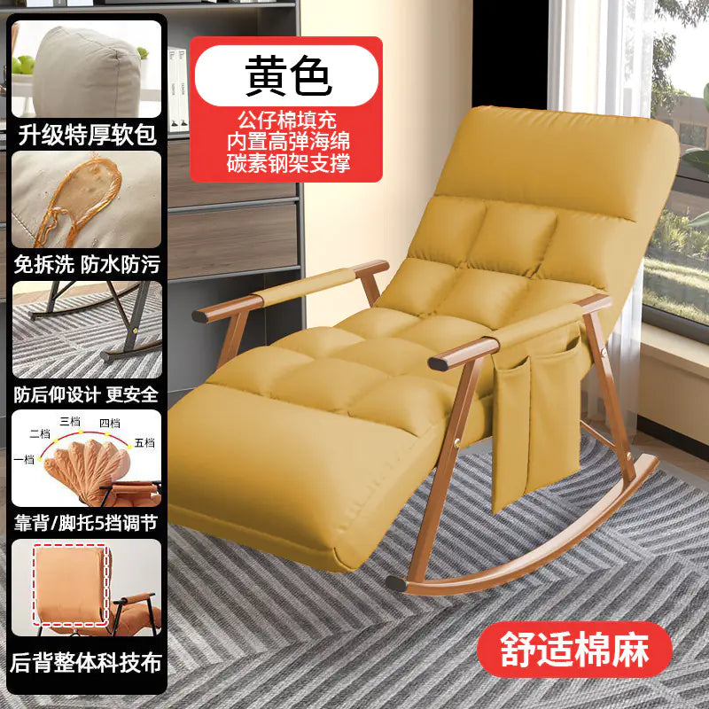 Tech Fabric Rocking Chair for Adults - Lounge Sofa