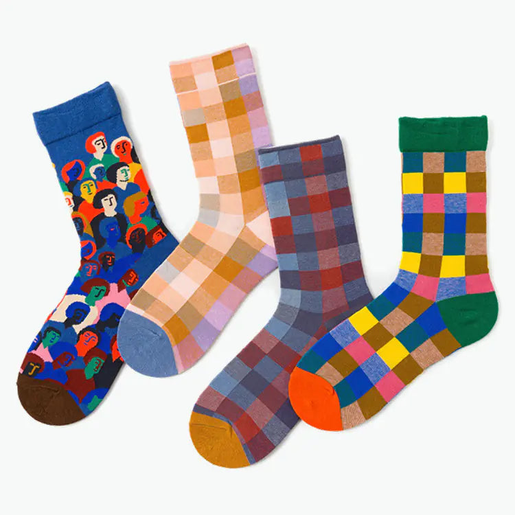 Creative Graffiti High Socks for Ladies