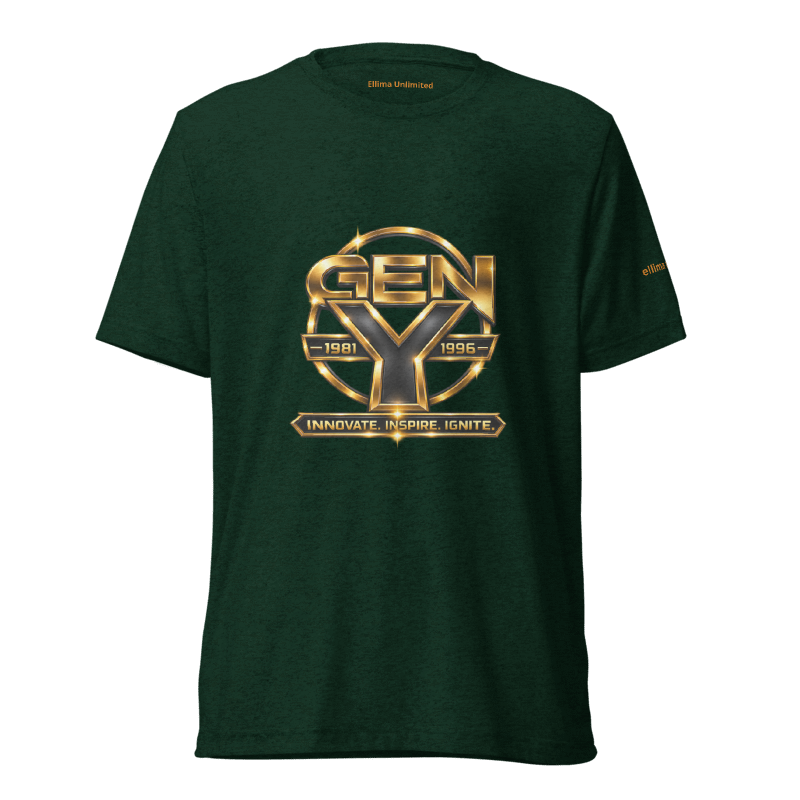 Gen Y Gold Unisex Tri-Blend T-Shirt | Bella + Canvas 3413