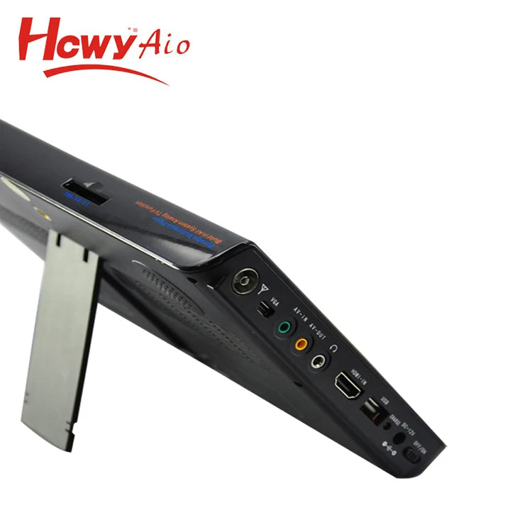 Factory 10.1inch 1024*600 DVB-T2 ATSC ISDB-T Portable Digital TV with DC AV SD HDM Interface
