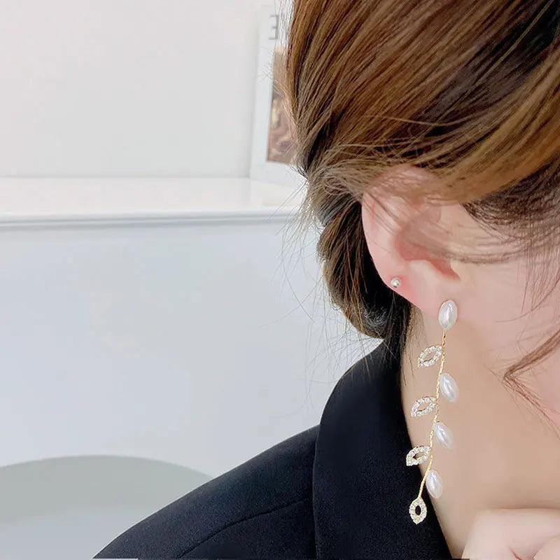 14K Real Gold Plated Earrings Romantic Elegant Bling Wedding Ear Studs for Women Top Quality Glamour Fine Jewelry