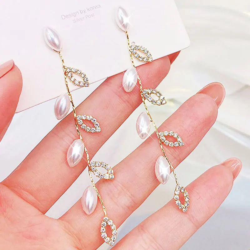 14K Real Gold Plated Earrings Romantic Elegant Bling Wedding Ear Studs for Women Top Quality Glamour Fine Jewelry