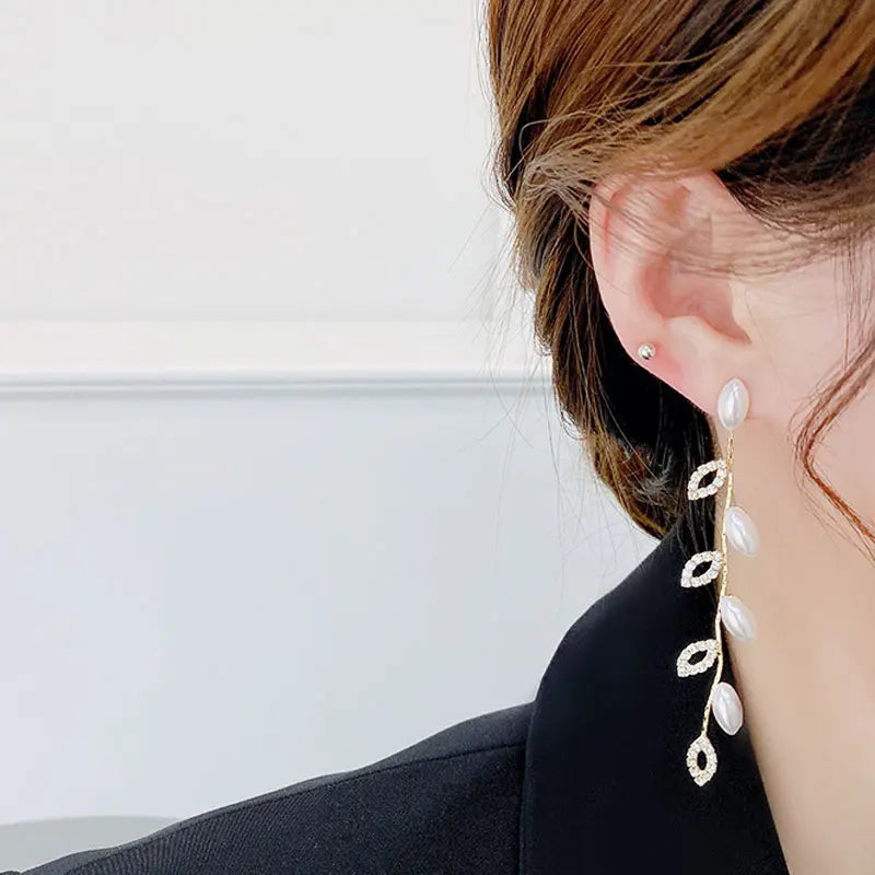 14K Real Gold Plated Earrings Romantic Elegant Bling Wedding Ear Studs for Women Top Quality Glamour Fine Jewelry