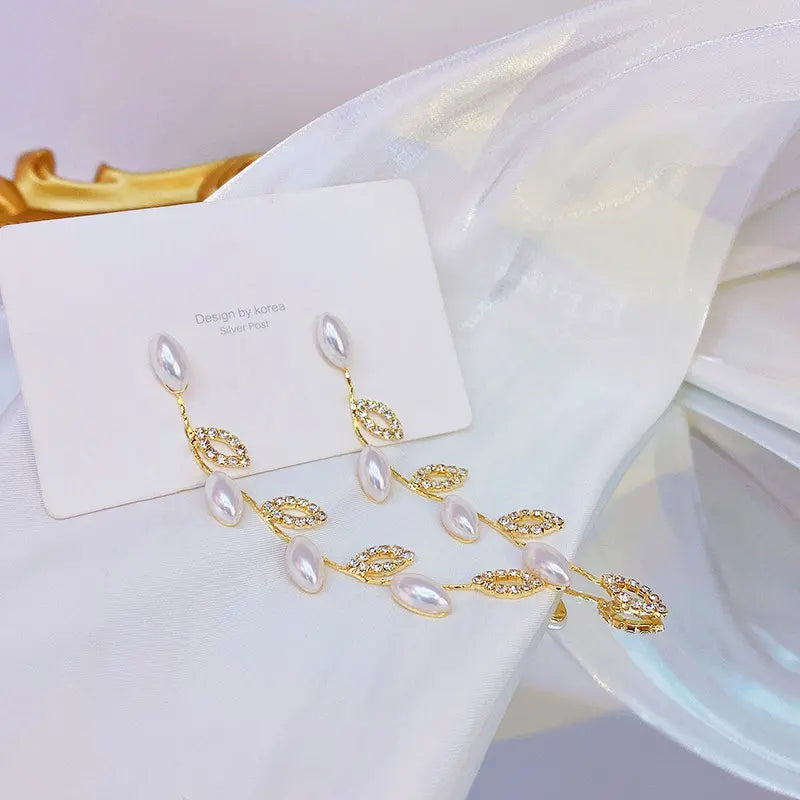 14K Real Gold Plated Earrings Romantic Elegant Bling Wedding Ear Studs for Women Top Quality Glamour Fine Jewelry