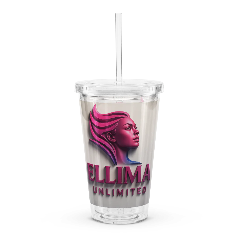 Double Wall Clear Plastic Tumbler (16 oz)