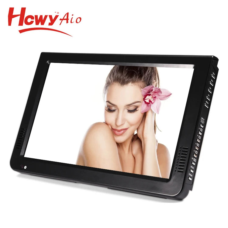 Factory 10.1inch 1024*600 DVB-T2 ATSC ISDB-T Portable Digital TV with DC AV SD HDM Interface