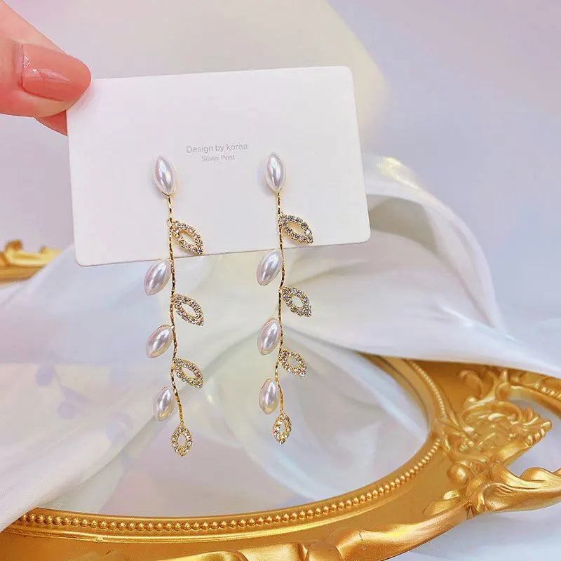 14K Real Gold Plated Earrings Romantic Elegant Bling Wedding Ear Studs for Women Top Quality Glamour Fine Jewelry