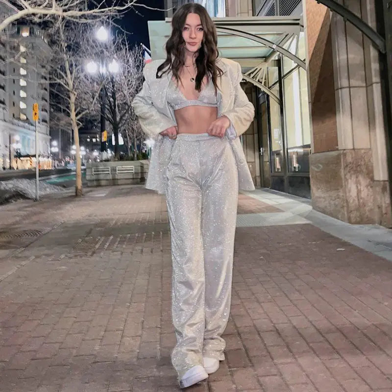 Fashionable European Sexy Nightclub Outfit Set