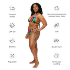All-Over Print Recycled String Bikini