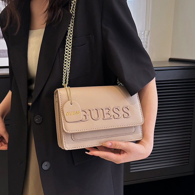 Western Style Trendy Fashion Super Hot Chain Alphabet Small Square Bag
