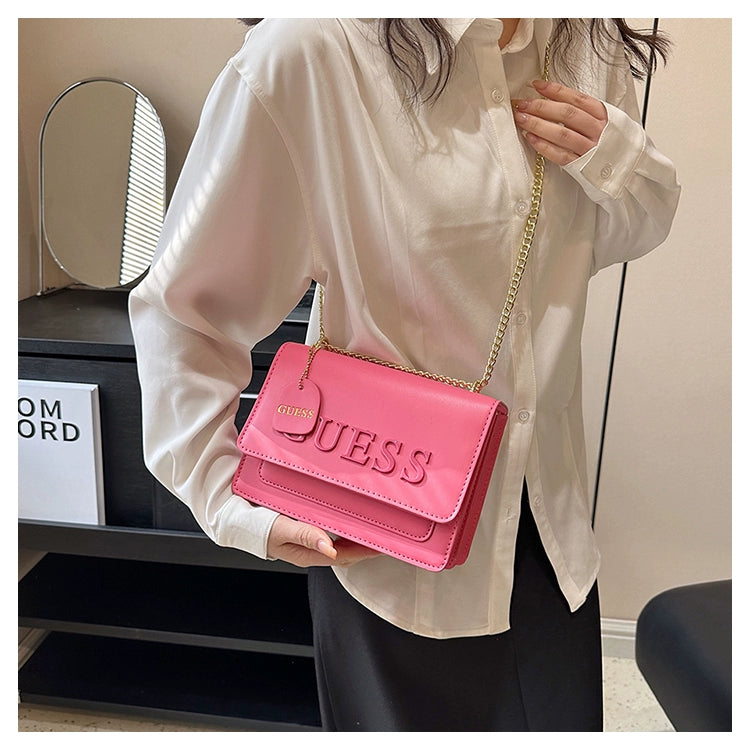Western Style Trendy Fashion Super Hot Chain Alphabet Small Square Bag