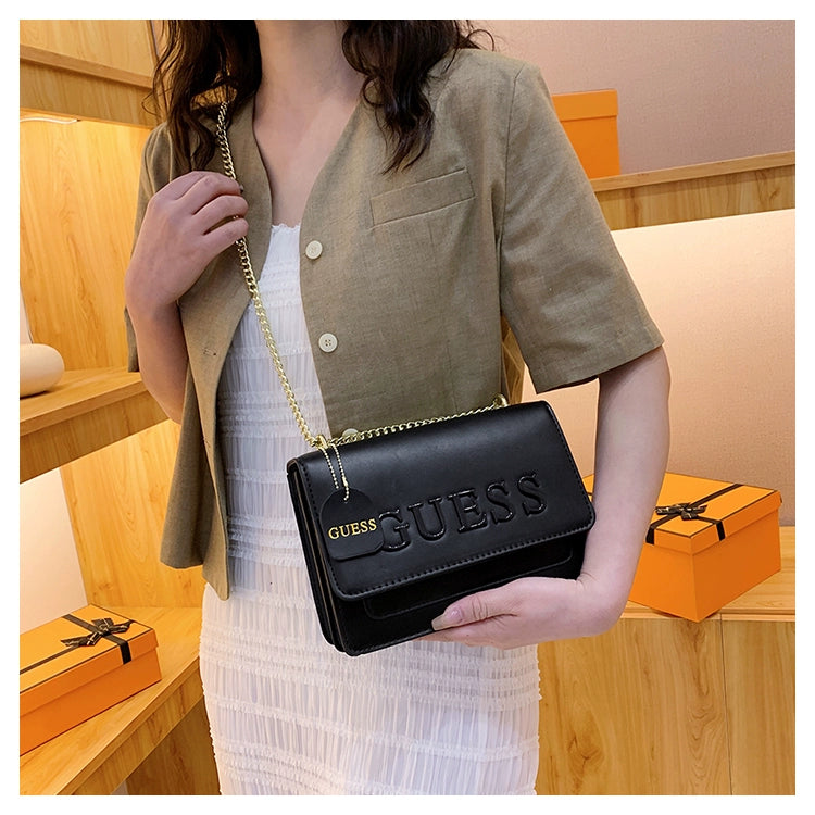 Western Style Trendy Fashion Super Hot Chain Alphabet Small Square Bag