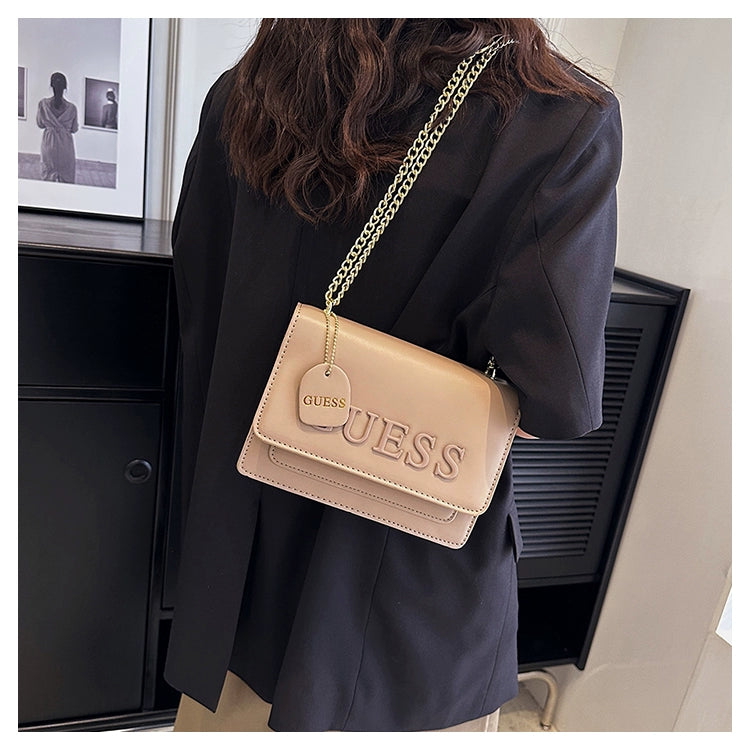 Western Style Trendy Fashion Super Hot Chain Alphabet Small Square Bag