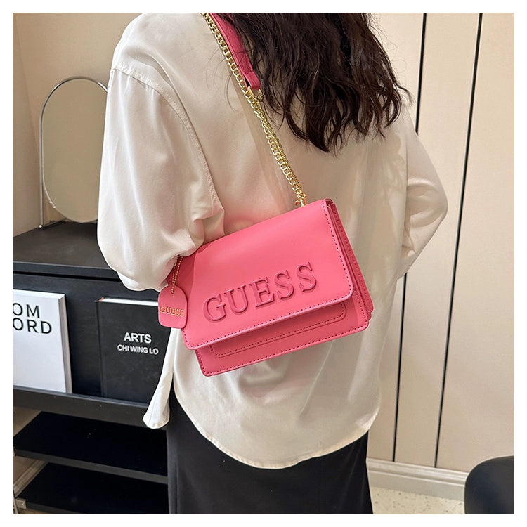 Western Style Trendy Fashion Super Hot Chain Alphabet Small Square Bag