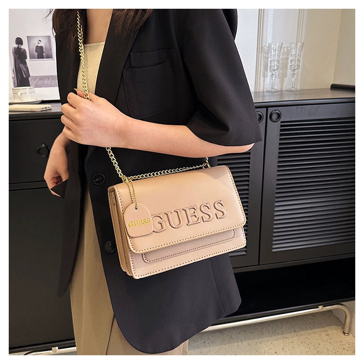 Western Style Trendy Fashion Super Hot Chain Alphabet Small Square Bag