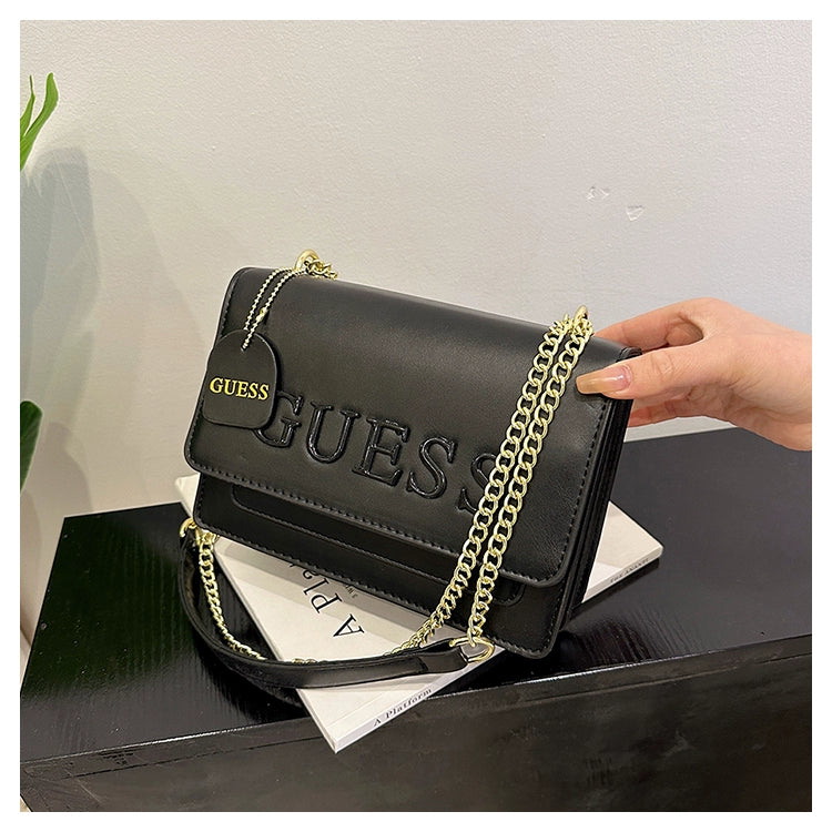 Western Style Trendy Fashion Super Hot Chain Alphabet Small Square Bag