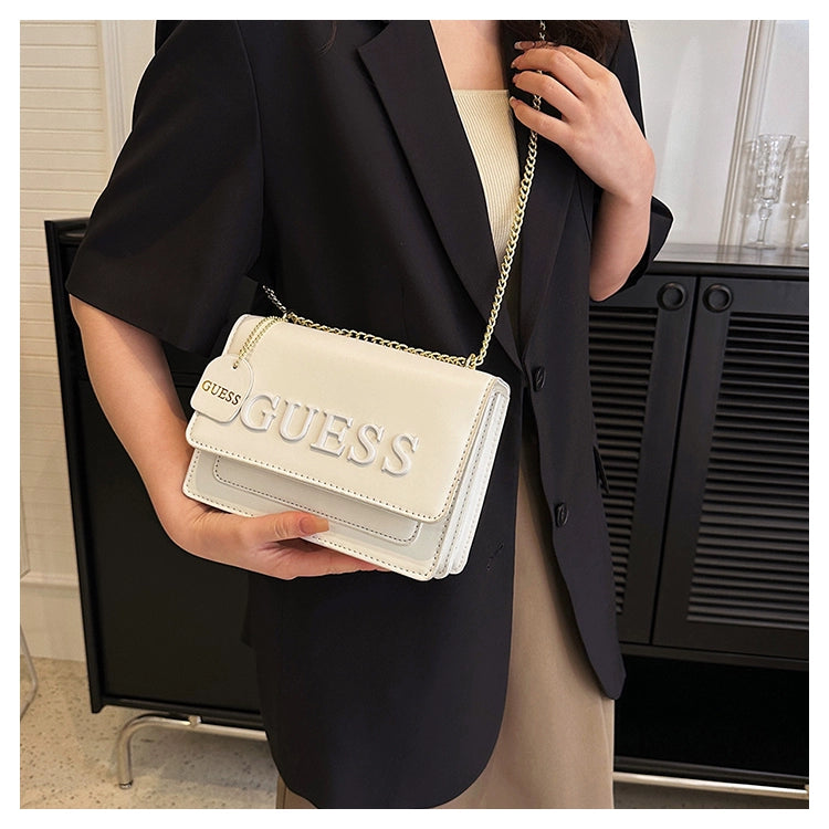 Western Style Trendy Fashion Super Hot Chain Alphabet Small Square Bag