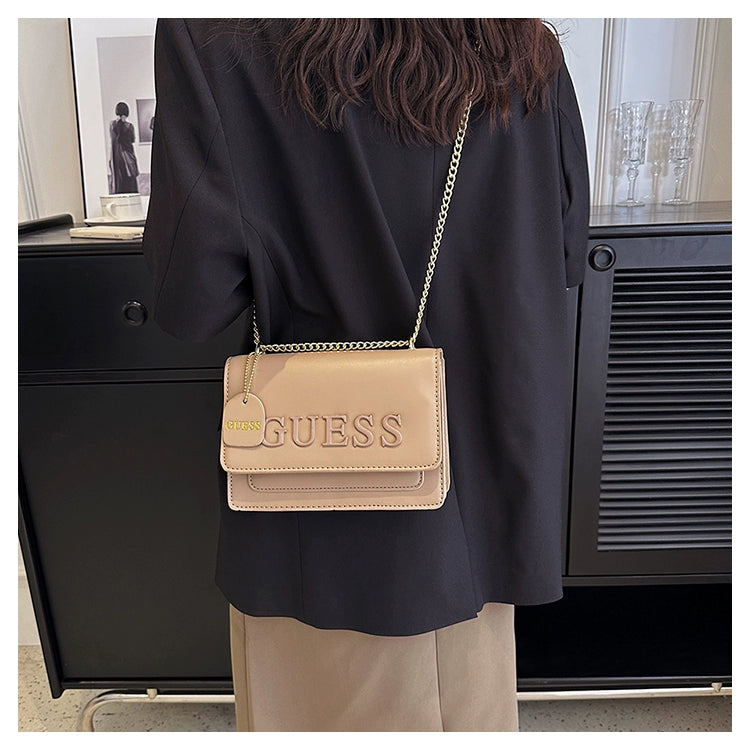 Western Style Trendy Fashion Super Hot Chain Alphabet Small Square Bag