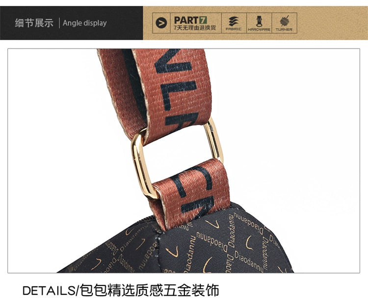 Printed Nylon Bag Crossbody Bag Women's Bag Middle-aged and Elderly Mother's Bag Lightweight Waterproof Shoulder Bag Casual Large Capacity Cloth Bag