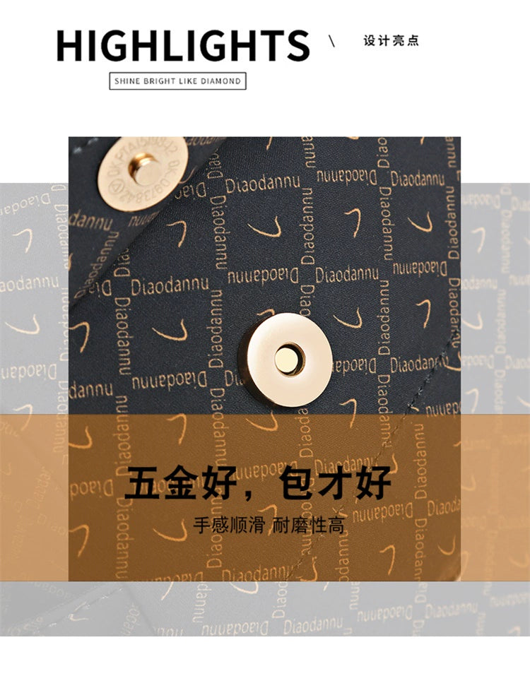 Printed Nylon Bag Crossbody Bag Women's Bag Middle-aged and Elderly Mother's Bag Lightweight Waterproof Shoulder Bag Casual Large Capacity Cloth Bag