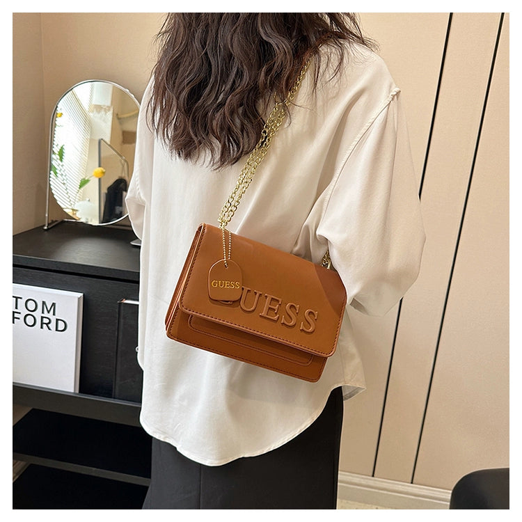 Western Style Trendy Fashion Super Hot Chain Alphabet Small Square Bag