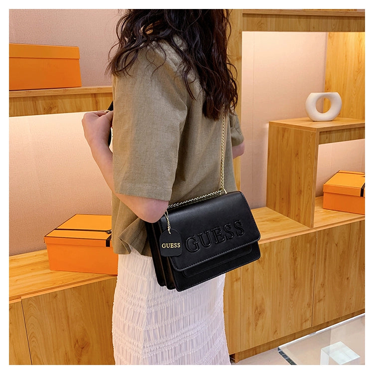 Western Style Trendy Fashion Super Hot Chain Alphabet Small Square Bag