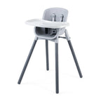 Chicco Zest™ 4-in-1 Folding High Chair Feeding Chair Toddler Chair and Youth Stool Multi-Use Easy Clean High Chair | Seasalt/Grey