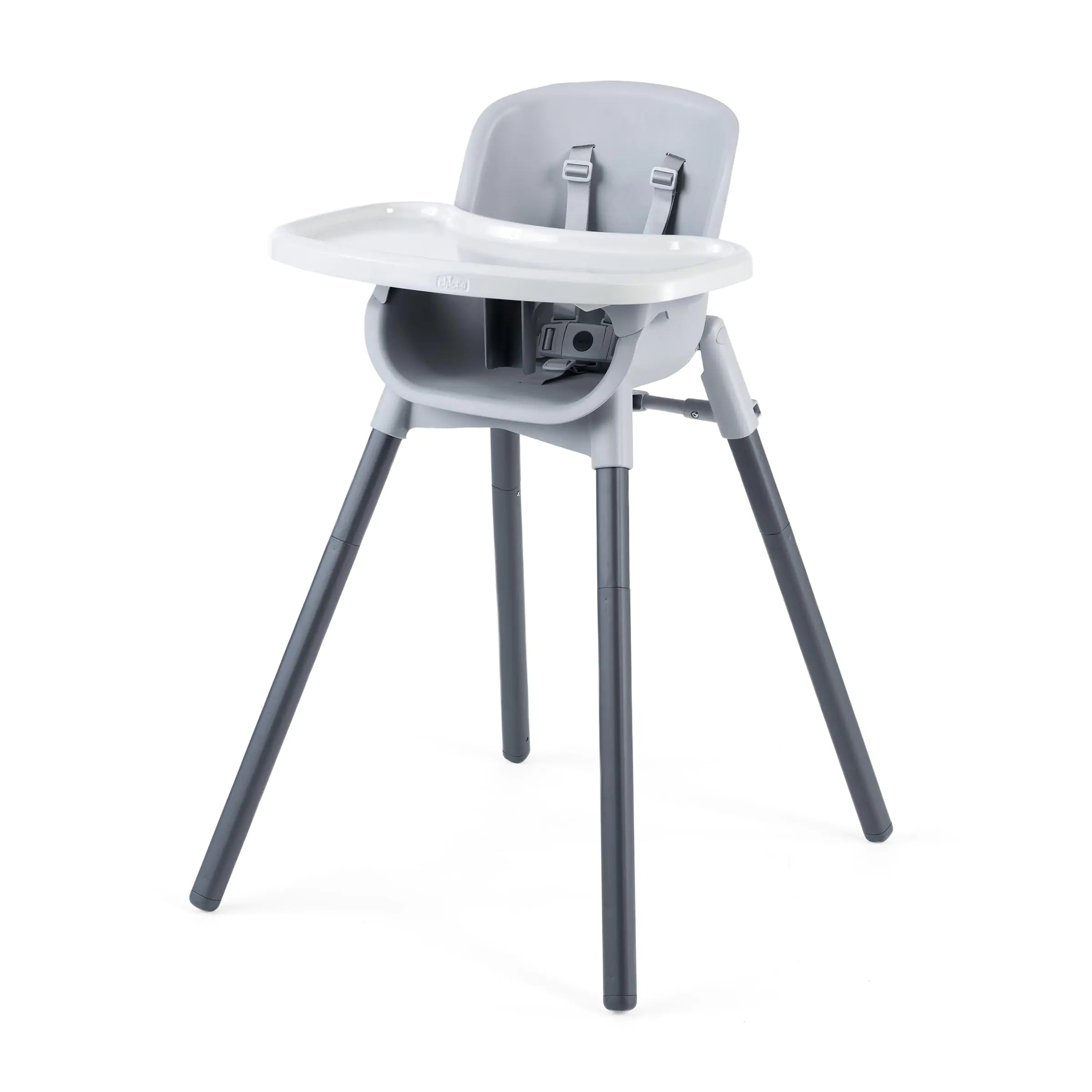 Chicco Zest™ 4-in-1 Folding High Chair Feeding Chair Toddler Chair and Youth Stool Multi-Use Easy Clean High Chair | Seasalt/Grey