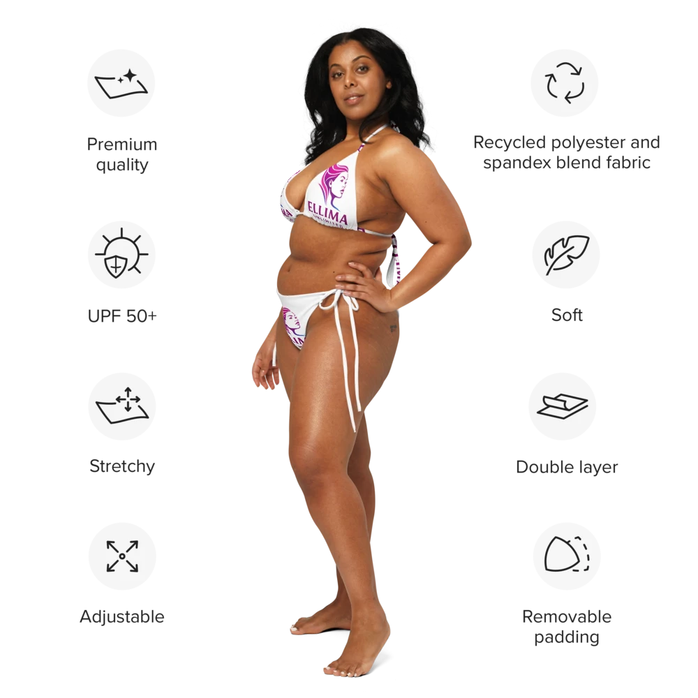 All-Over Print Recycled String Bikini