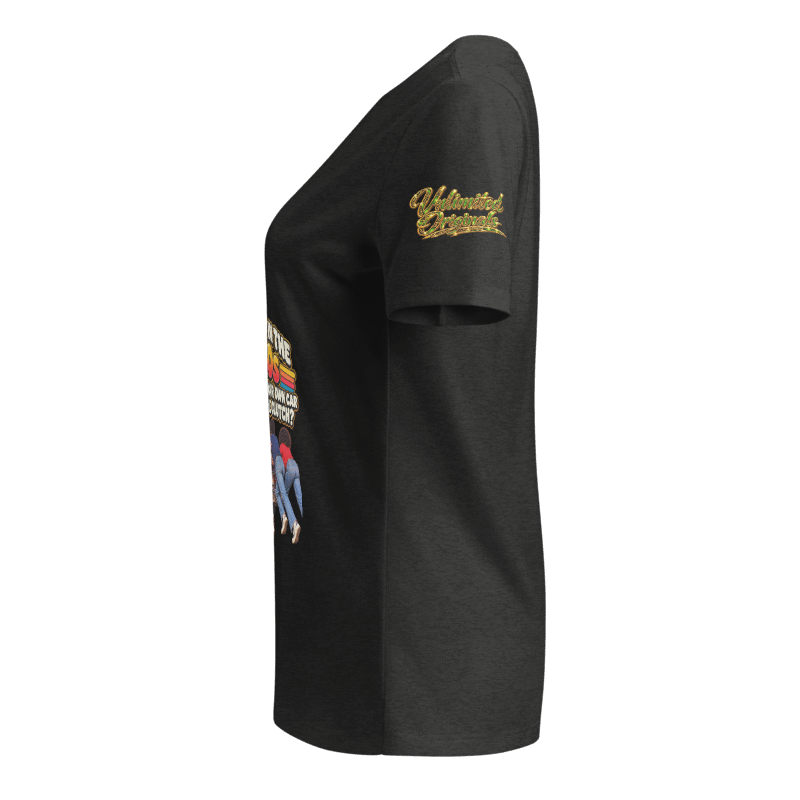 Ellima Unlimited "Pop the Clutch" Women's Relaxed V-Neck T-Shirt | Bella Canvas 6405CVC