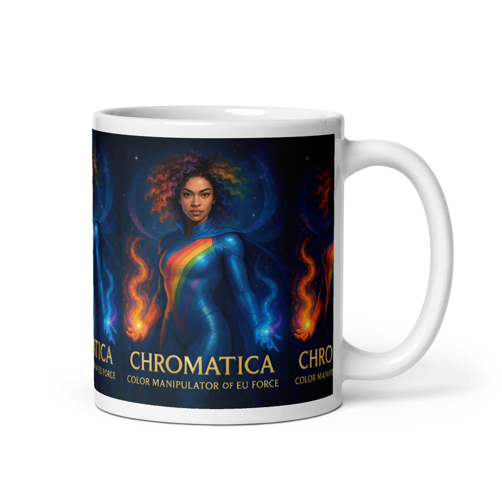 Chromatica White Glossy Mug