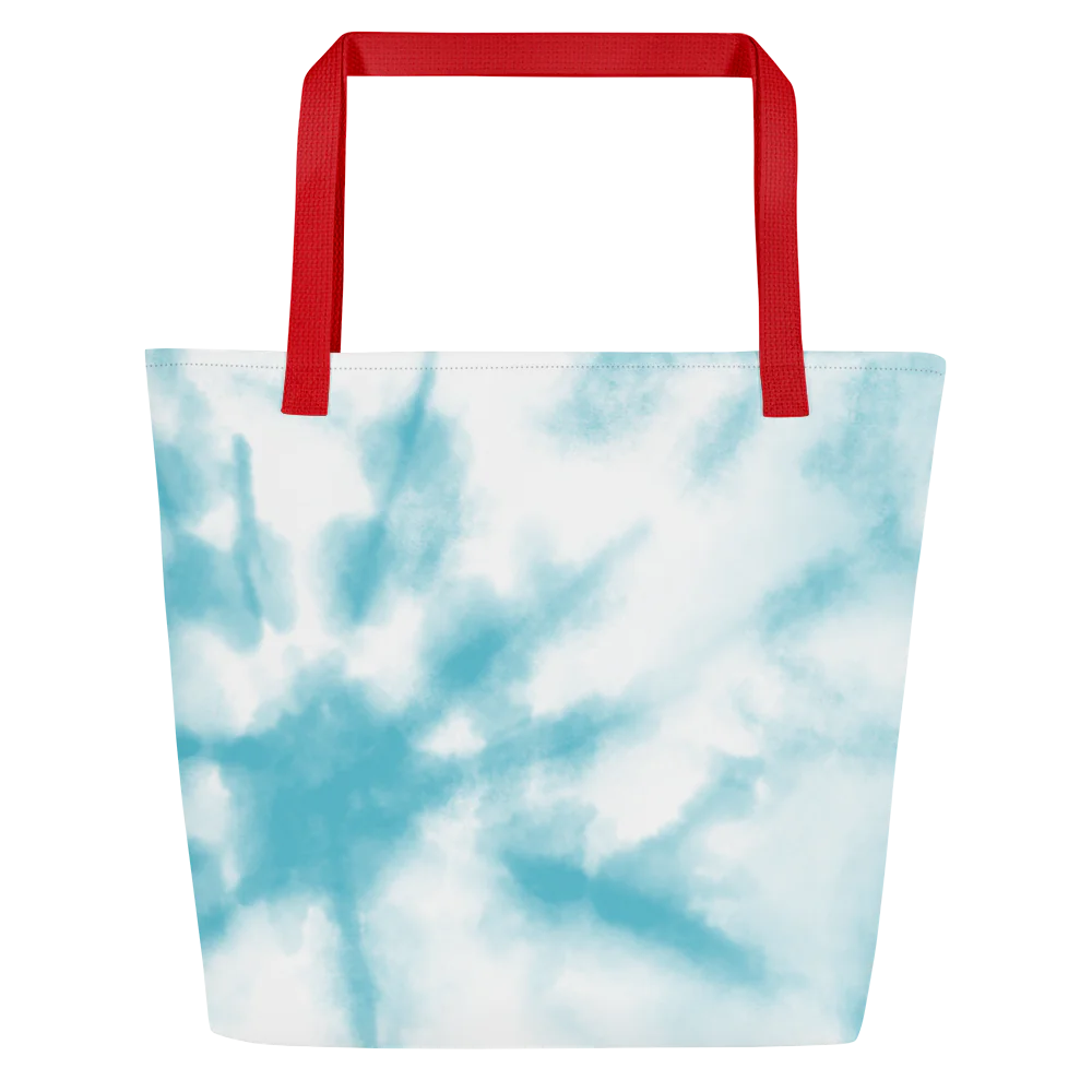 All-Over Print Large Tote Bag w/ Pocket