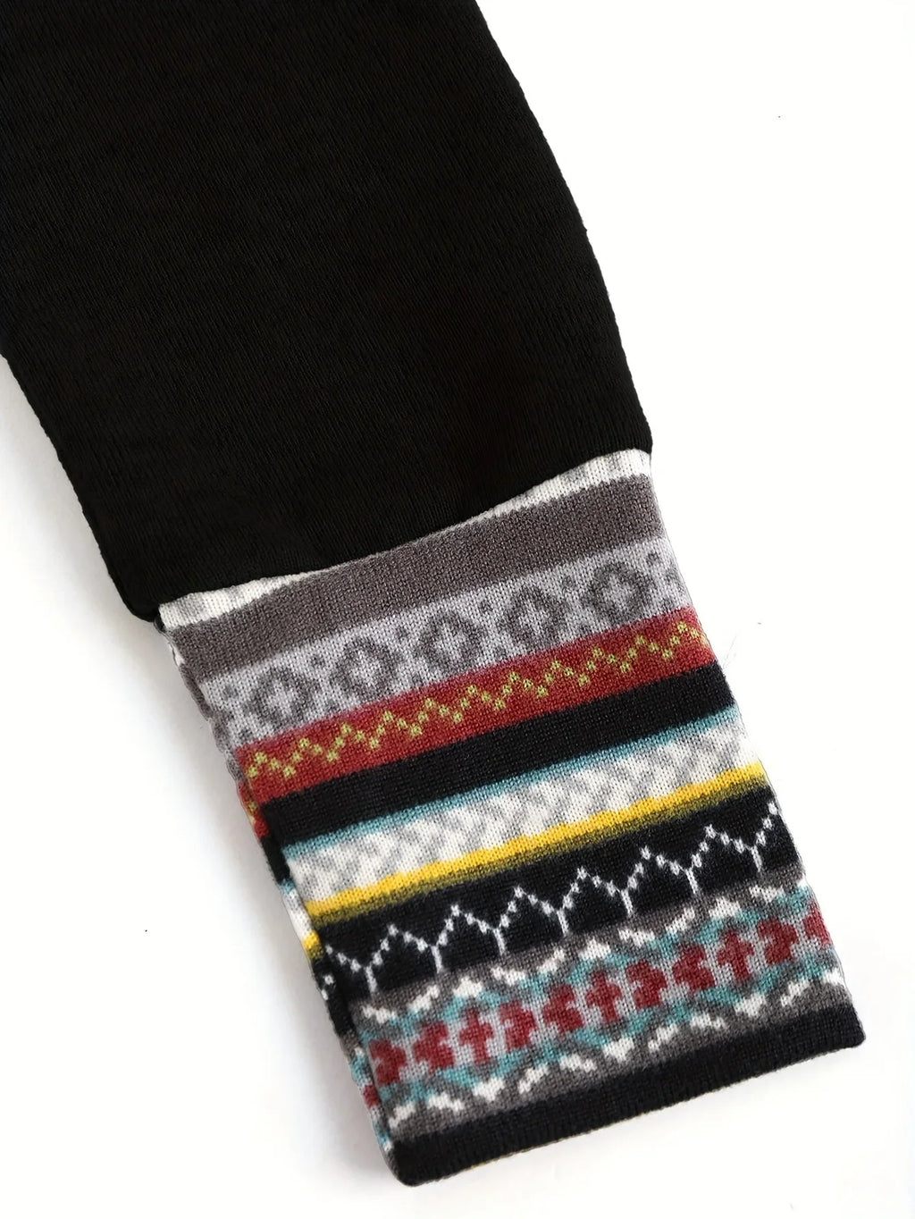 European and American explosions fashion women's ethnic style geometric stripe stitching hooded knitted long-sleeved tight dress