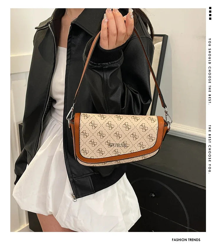 Premium Vintage Style Crossbody Bag - High-End Women's Handbag With Parisian Chic Design & Timeless Leather Craftsmanship