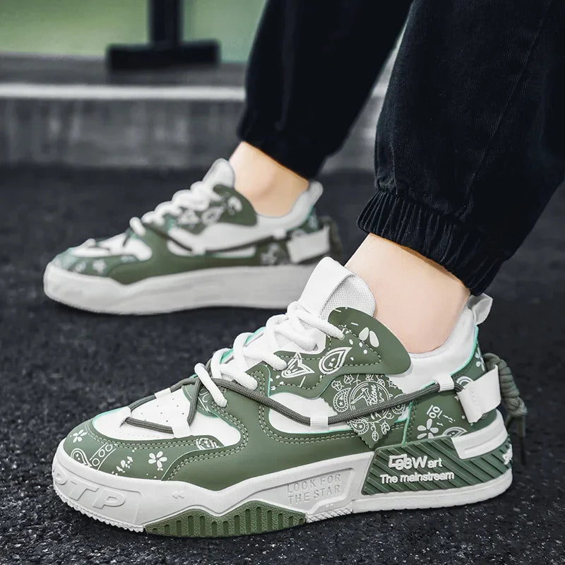 Men's Shoes 2025 New Summer All Casual Board Shoes Sports Thick Sole Increase Bread Shoes Non-slip Wear-resistant Casual Shoes