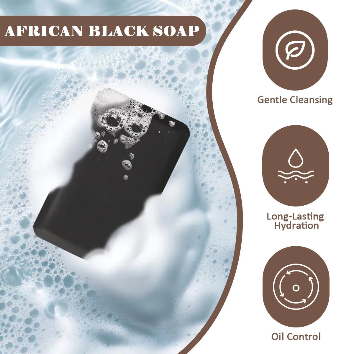 African Shea Butter Soap - Deeply Nourishes, Soothes/Protects Skin, Natural Formula, All Skin Types