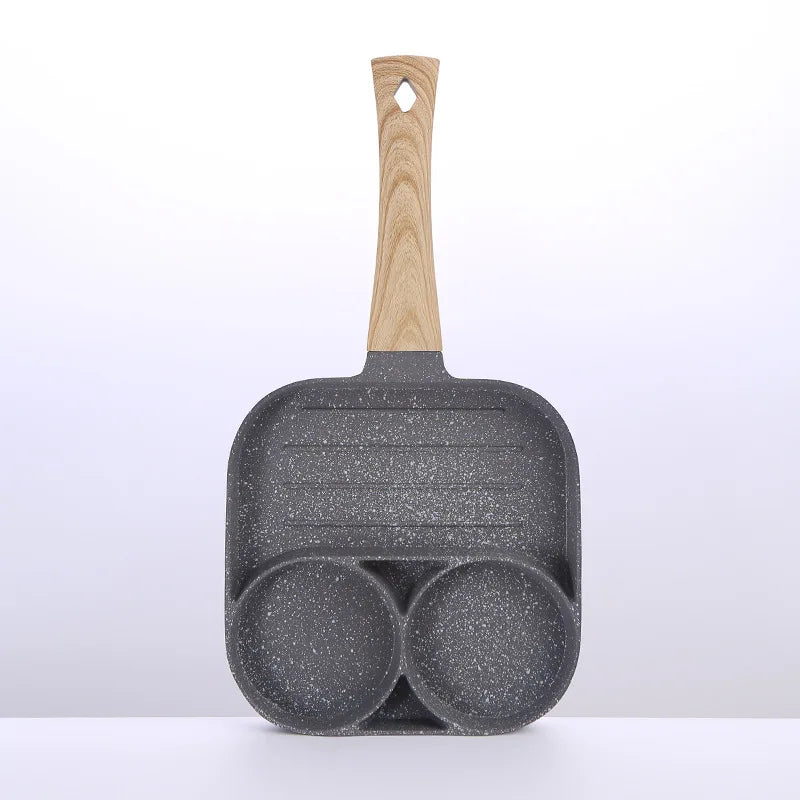 2/4-Hole Frying Pot Pan Thickened Omelet Pan Non-stick Egg Pancake Steak Pan Cooking Egg Ham Pans Breakfast Maker Cookware Pan