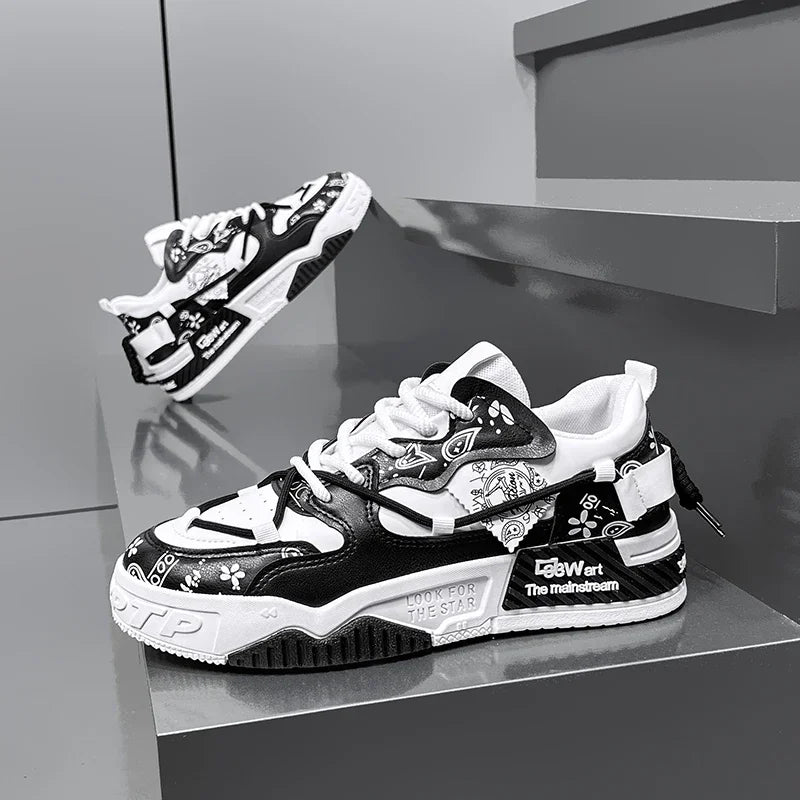 Men's Shoes 2025 New Summer All Casual Board Shoes Sports Thick Sole Increase Bread Shoes Non-slip Wear-resistant Casual Shoes