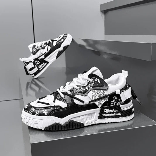 Men's Shoes 2025 New Summer All Casual Board Shoes Sports Thick Sole Increase Bread Shoes Non-slip Wear-resistant Casual Shoes