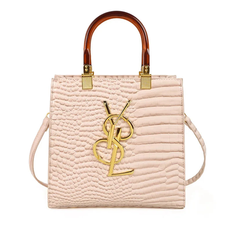 Trendy Vintage Messenger Bag For Women - High-End Leather Crossbody Clutch Minimalist Casual Tote With Designer Letter Logo