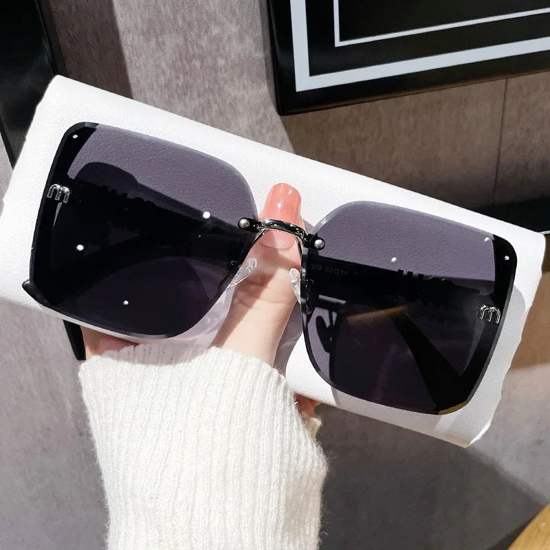 Fashion Oversized Square Sunglasses Women 2025 Luxury Brand Sun Glasses Vintage Sun Glasses Female Shades Outdoor Eyeglasses