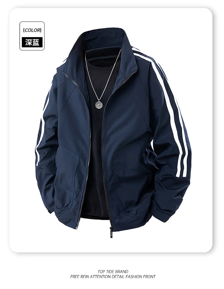 New Coat Jacket Waterproof Windproof Autumn Thin Top Fashion High Quality Versatile Korean Turn Down Collar Windbreaker Top Coat