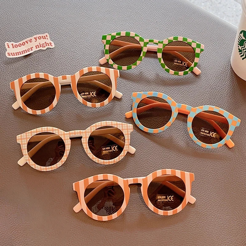 Colored "Checkered" sunglasses