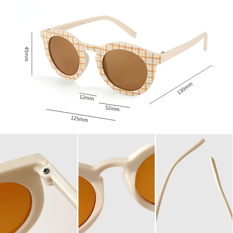Colored "Checkered" sunglasses